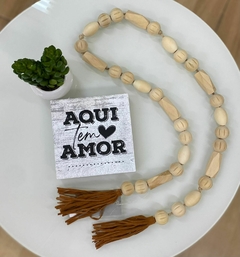 Colar decorativo bolas riscas