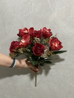 Buquê rosa c/orquídea - comprar online