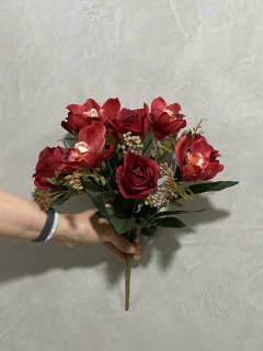 Buquê rosa c/orquídea - comprar online