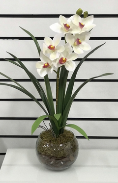Arranjo orquídea silicone