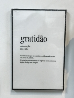 Quadro palavras e significado - comprar online