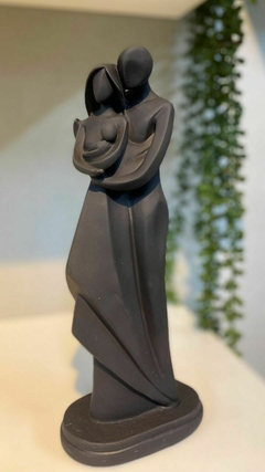 Estatueta familia bebe colo