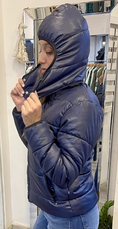CAMPERA PUFFER AZUL - Las Monas