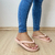 CHINELO EVA TRANÇADO SALMÃO - Esbela Shoes