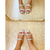 Rasteira Prata e Tiras em Strass - Esbela Shoes