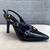 Scarpin Chanel Preto Verniz Salto 9cm - comprar online