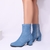 Bota Jeans Salto Bloco na internet