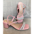 Sandália Rose Salto Bloco 5cm com Tiras de Strass - Esbela Shoes