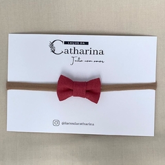 Laço Lisboa - Linho Vermelho Marsala - comprar online