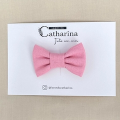Laço Lisboa M - Linho Rosa Bebê - comprar online