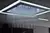 Lustre moderno da Linha Cristal Safir, com cristais pendentes e iluminação suave, ideal para ambientes elegantes.