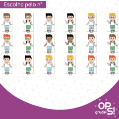 Kit Etiquetas Aluninhos Mascotes - comprar online