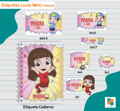 Kit Etiqueta - Lucas Neto (Rosa)