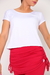 Cropped Branco Fitness e Casual – Estilo Sem Mostrar Barriga - loja online