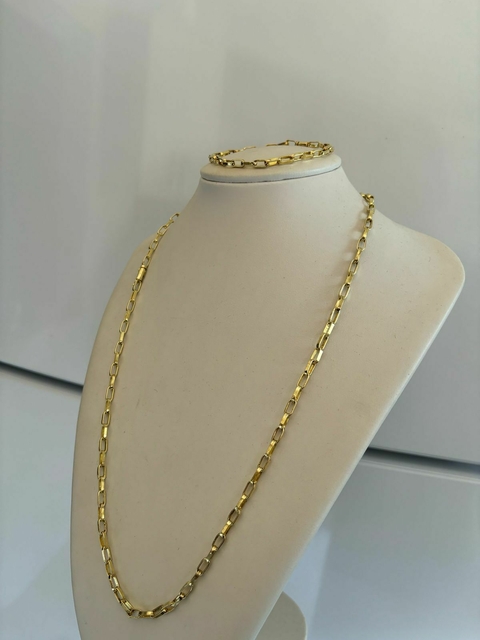 Corrente + Pulseira Cartie 2mm (Moeda Antiga)