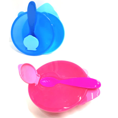 INFANTEC JUEGO DE PLATO C/CUBIERTO Y CUCHARA 4002