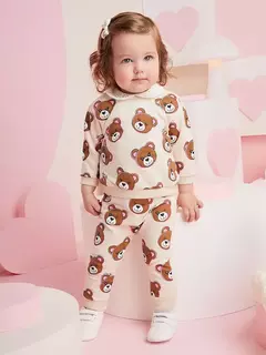 Conjunto com estampa de ursos na internet