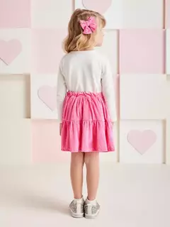 Conjunto de cotelê pink na internet