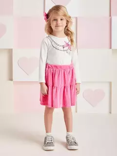 Conjunto de cotelê pink - comprar online