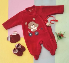 Macacão de bebê em microsoft urso piloto