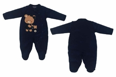 Macacão de bebê em plush buckle ursa mãe na internet