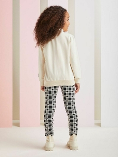 Conjunto Casaco e legging jacquard - Tindolelê