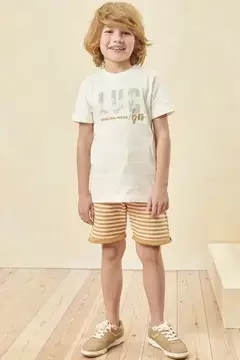 Conjunto de camiseta e bermuda 100% algodão - comprar online