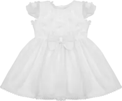 Vestido com peito de renda e saia tule na internet