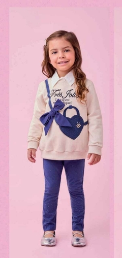 Conjunto de casaco com legging na internet