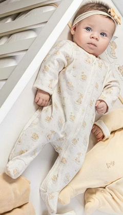 Macacão de bebê com acabamento vellutato algodão egípcio - comprar online