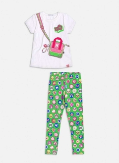 Conjunto blusa e legging na internet