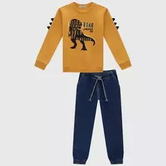 Conjunto de blusão em moletom e calça - comprar online