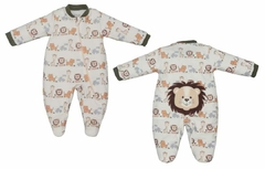 Macacão de bebê em plush safari - Tindolelê