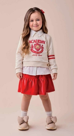 Conjunto Vermelho com Estampa de Ursinho na internet