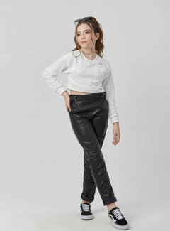 Calça em tecido like preto