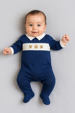 Macacão de bebê em algodão pima safari - comprar online