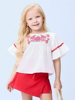 Blusa estampa de flores pala