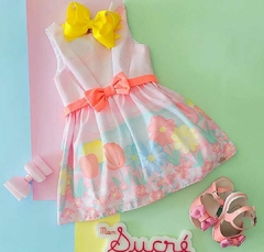 Vestido floral color fresh neon
