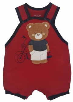 Banho de sol em suedine bordado urso motoqueiro - comprar online
