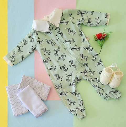 Macacão zebrinhas 100% algodão