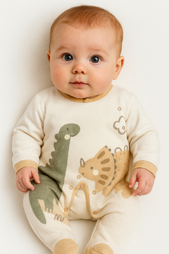 Macacão de bebê soft dinossauros - comprar online