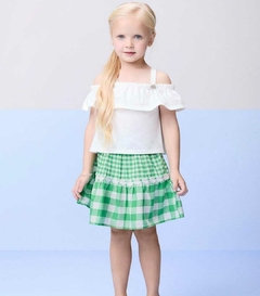 Conjunto de blusa e saia