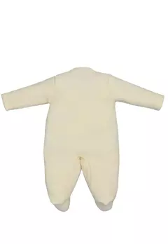 Macacão de bebê em plush buckle unissex bordado ursinhos - Tindolelê