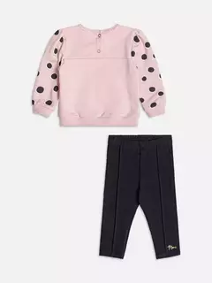 Conjunto casaco com legging de coelho na internet
