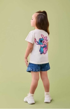 Blusa Stitch e Angel com patch na internet