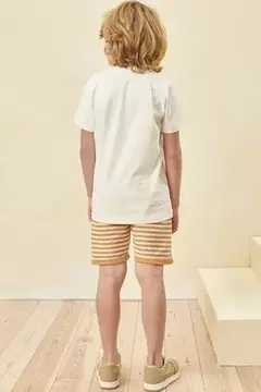 Conjunto de camiseta e bermuda 100% algodão na internet