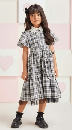 Vestido de tecido xadrez