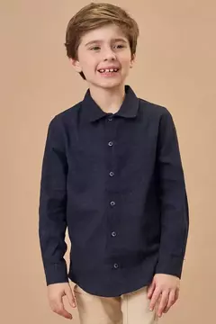 Camisa em flanela melange