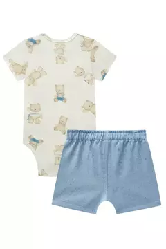 Conjunto de Body em Malha Power e Bermuda em Eco Stretch com Elastano na internet