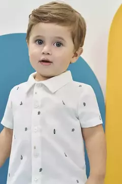 Conjunto de camisa em Cotton e bermuda em jeans Bellini com elastano - comprar online